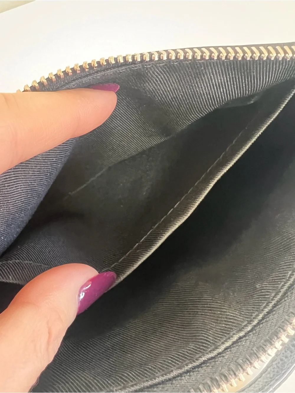 Louis Vuitton Black Embossed Monogram Crossbody Pochette